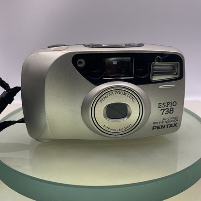 Pentax Espio 738  38-70mm Zoom Lens Auto Focus Red Eye Reduction Tested Cased6381