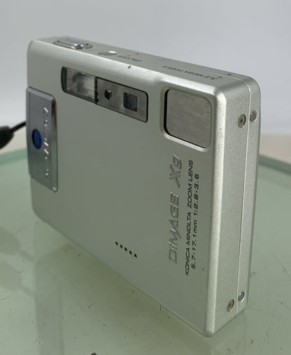 KONIKA MINOLTA DIMAGE XG Camera Silver + BAG+256MB CARD+CHARGER Tested - 6202