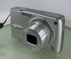 Panasonic Lumix DMC-FX01 6mp Digital Camera SILVER +CHARGER +COVER TESTED - 3202