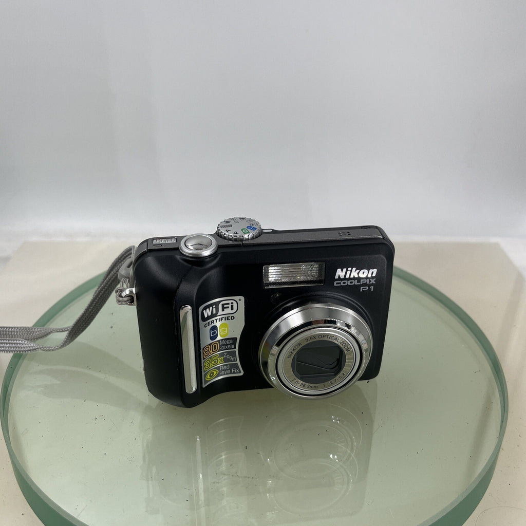 Nikon Coolpix P1- 8 megapixel 3.5 x Zoom, Digital Camera Good Condition test#4432