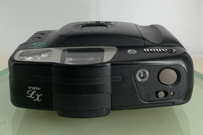 Canon Snappy LX ii 35mm Film Point and Shoot Camera BLACK CLEAN TESTED - 7207
