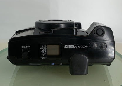 Olympus AZ-200 Super Zoom Point and Shoot BLACK FILM CAMERA TESTED - 8007