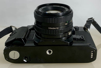 Canon A-1 35mm SLR Camera Body + Canon FD 50mm f/1.8 FULLY WORKING #3088