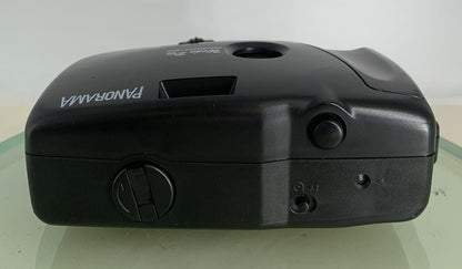 Panorama Wide Pic 35mm Film Point and Shoot Camera BLACK CLEAN TESTED - 7737