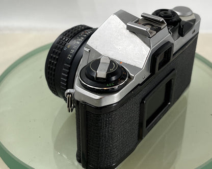 Pentax ME Super 35mm SLR Film camera + Pentax-M  50mm f2 LENS  - TESTED  8965