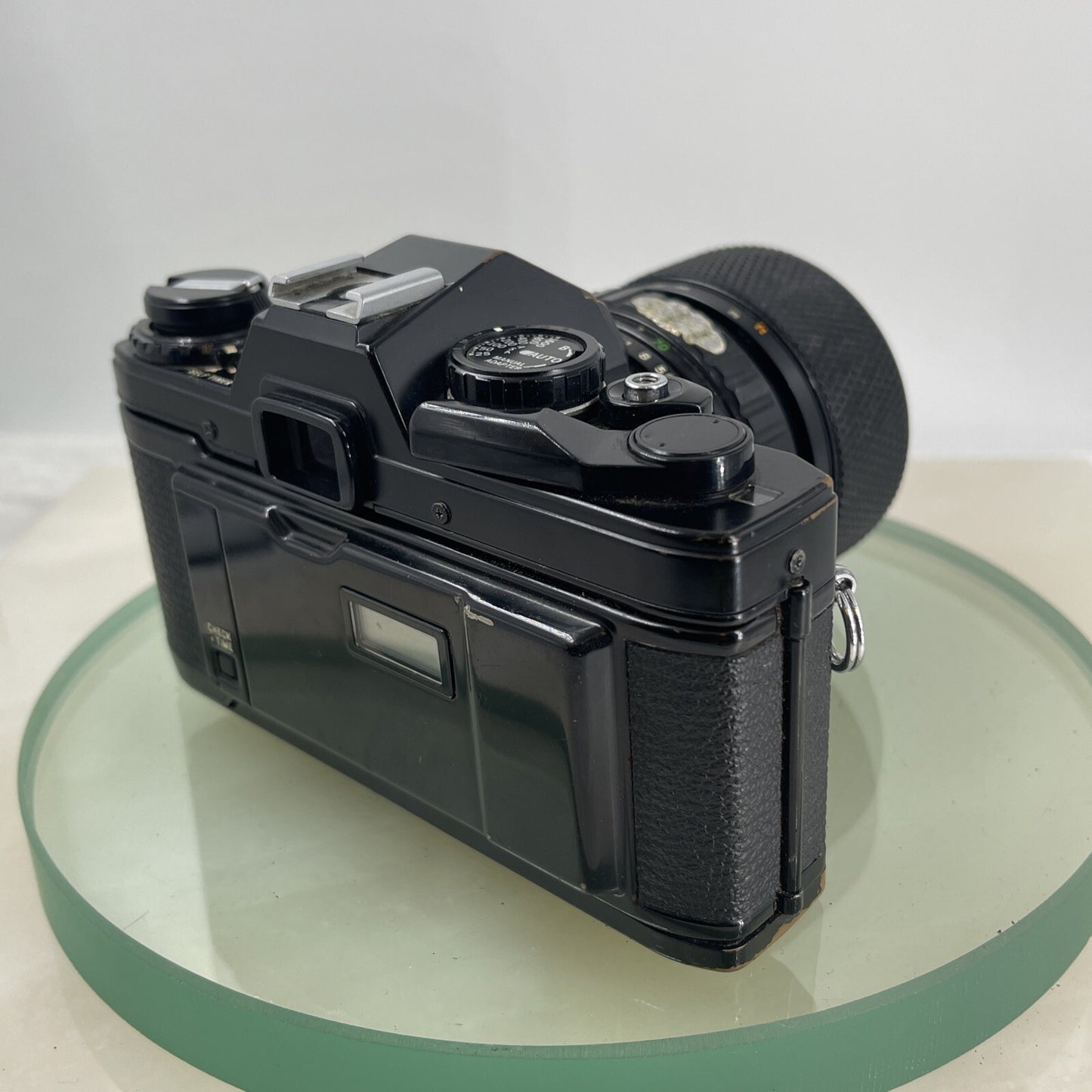Black Quartz Olympus OM10 35mm SLR Camera Olympus 35-70mm Manual Adapter TESTED5