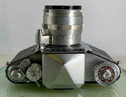 Exakta Varex II B 35mm Camera Carl Zeiss Jena Tessar 2,8 50mm  - Tested #317