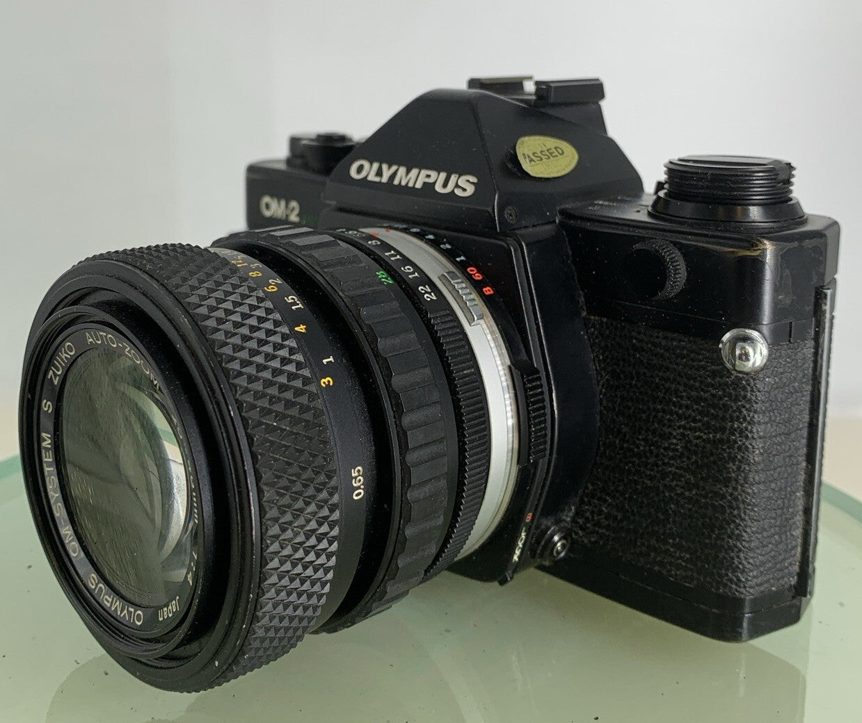 Olympus OM-2 Spot / Program SLR Camera + Olympus Zuiko  28-48mm 1:4 TESTED  #2882