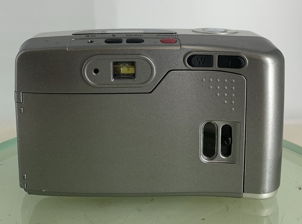 SAMSUNG FINO 800 35MM FILM CAMERA 38-80MM LENS SILVER CLEAN TESTED - 7655