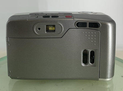 SAMSUNG FINO 800 35MM FILM CAMERA 38-80MM LENS SILVER CLEAN TESTED - 7655