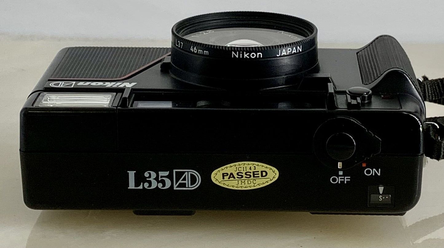 Nikon L35 AD 35mm Film Point & Shoot Compact Camera  35/2.8 Lens (ASA1000) #996