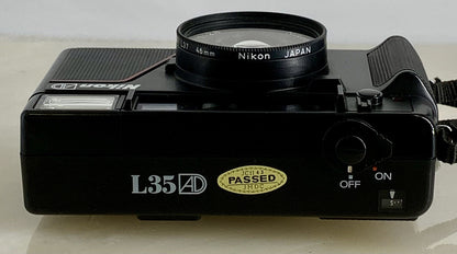 Nikon L35 AD 35mm Film Point & Shoot Compact Camera  35/2.8 Lens (ASA1000) #996