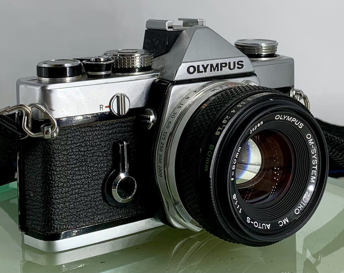 Olympus OM-1 MD 35mm SLR Film Camera &  Olympus ZUIKO  50mm f1.8 Lens- TESTED3070