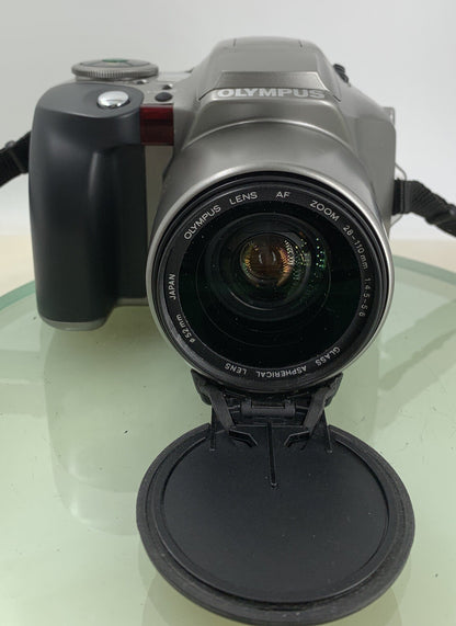 OLYMPUS IS 300 POINT AND SHOOT FILM CAMERA SILVER+BAG 28-110 LENS TESTED - 4161