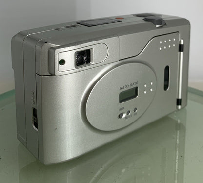 Konica Z UP 90e COMPACT VINTAGE POINT AND SHOOT FILM CAMERA SILVER TESTED - 6614