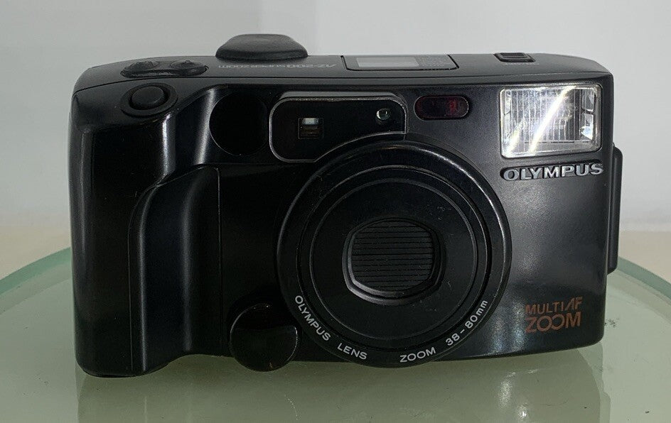 Olympus AZ-200 Super Zoom Point and Shoot BLACK FILM CAMERA TESTED - 8001