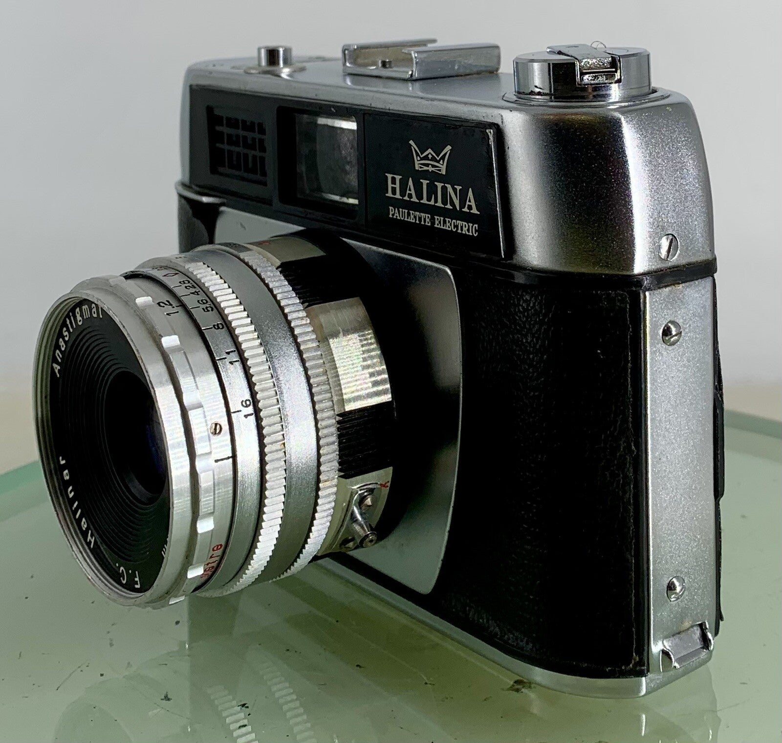 Vintage 1960s Halina Paulette Electric 35mm Camera&Halinar f=45mm F2.8 Lens- 3226