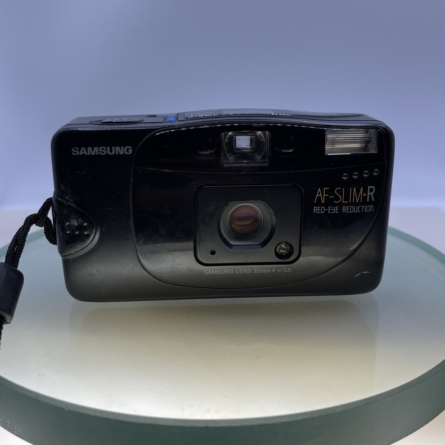 Samsung AF-Slim-R Mini Snapshot Film Camera - Working Flash TESTED #711