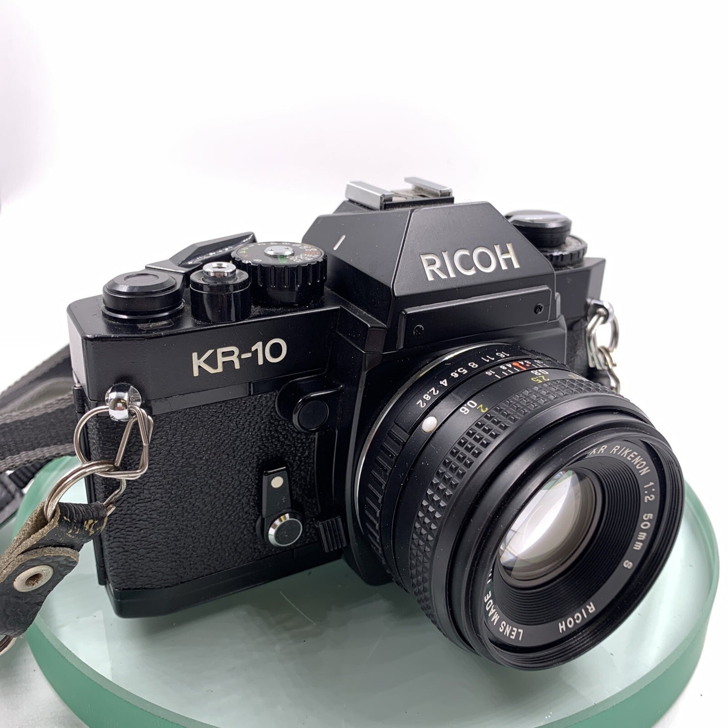 Ricoh KR-10 35mm Film SLR Camera/K-Mount 50mm f/2 Prime Lens & Manual#TESTED#9020