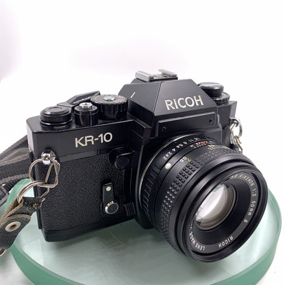 Ricoh KR-10 35mm Film SLR Camera/K-Mount 50mm f/2 Prime Lens & Manual#TESTED#9020