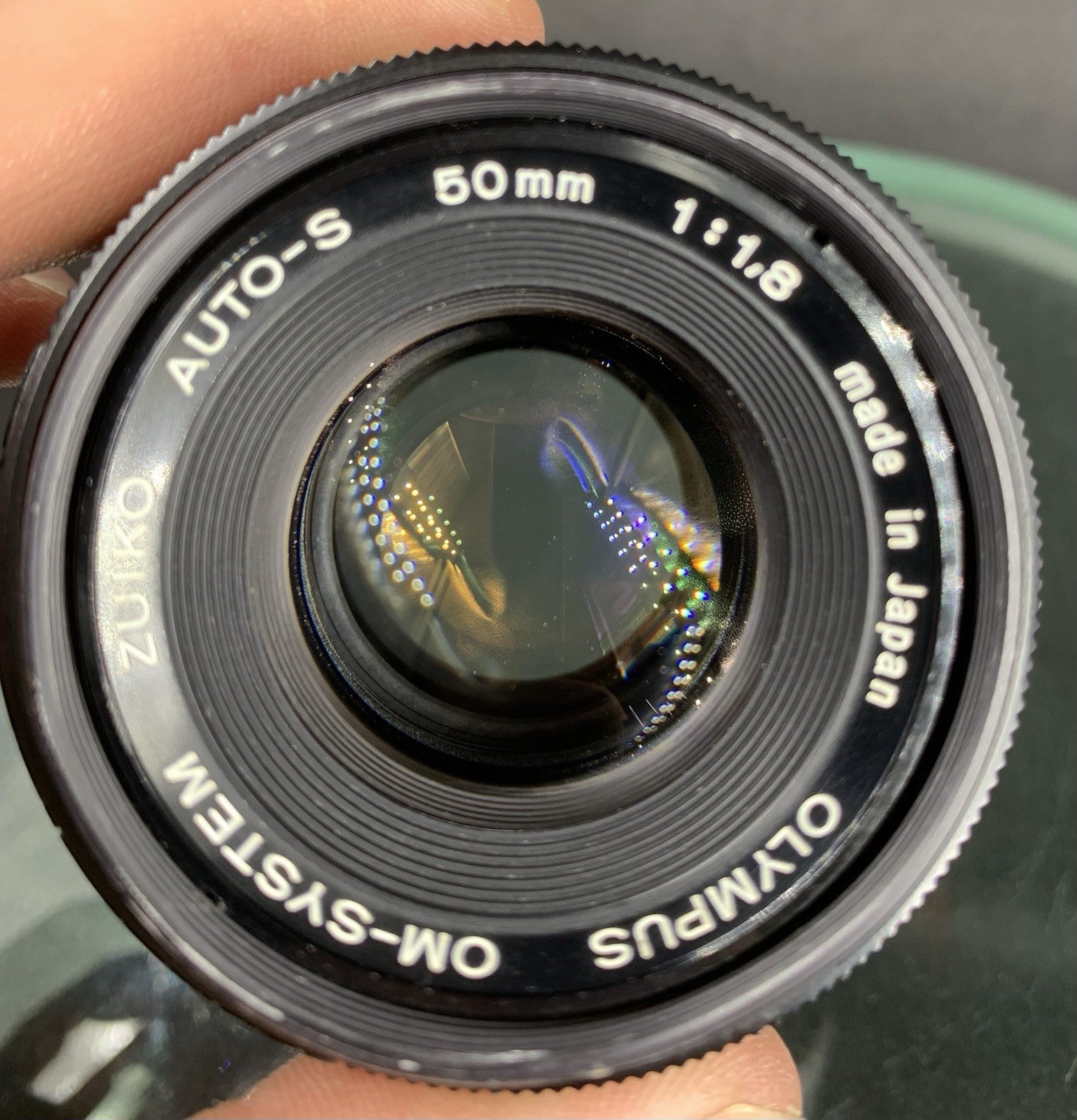 {SERVICED} Olympus OM F.Zuiko 50mm f/1.8 Auto-S Lens Mint & Working Great#00072