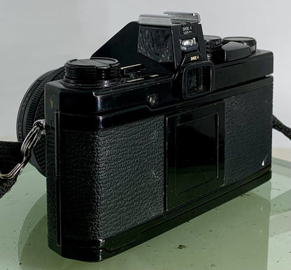 Olympus OM-2n Black - 35mm SLR Film Camera + 50mm f/1.8 Lens+BOX+CASE-Tested 225