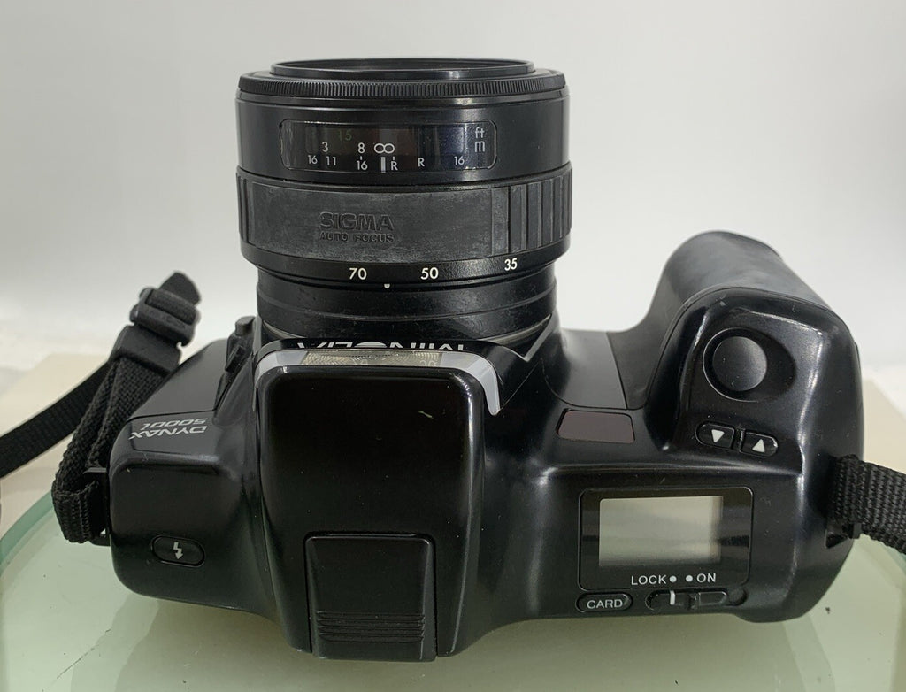Minolta Dynax 5000i + 35-70mm BLACK FILM CAMERA POINT AND SHOOT TESTED - 6507