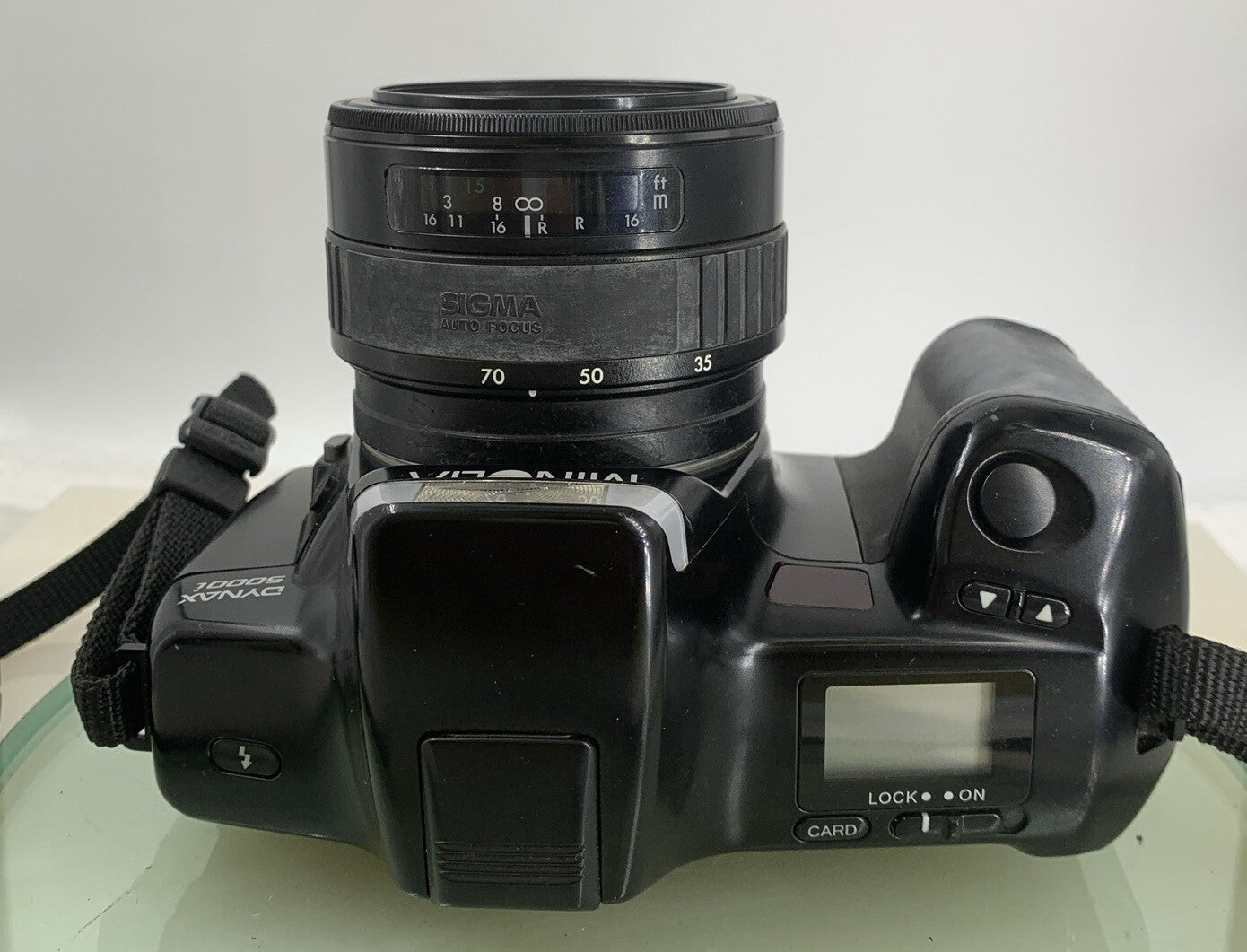 Minolta Dynax 5000i + 35-70mm BLACK FILM CAMERA POINT AND SHOOT TESTED - 6507