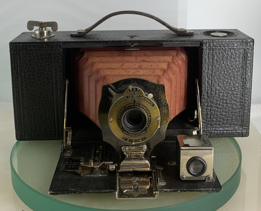 Vintage Kodak Eastman Folding Pocket Brownie Camera No 2 A RARE - CLEAN, SHUTTER1