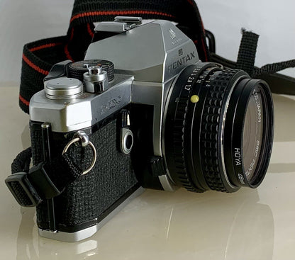 Pentax MX 35mm Vintage SLR Film Camera & Pentax-M 50mm 1.7 + TESTED - 1022