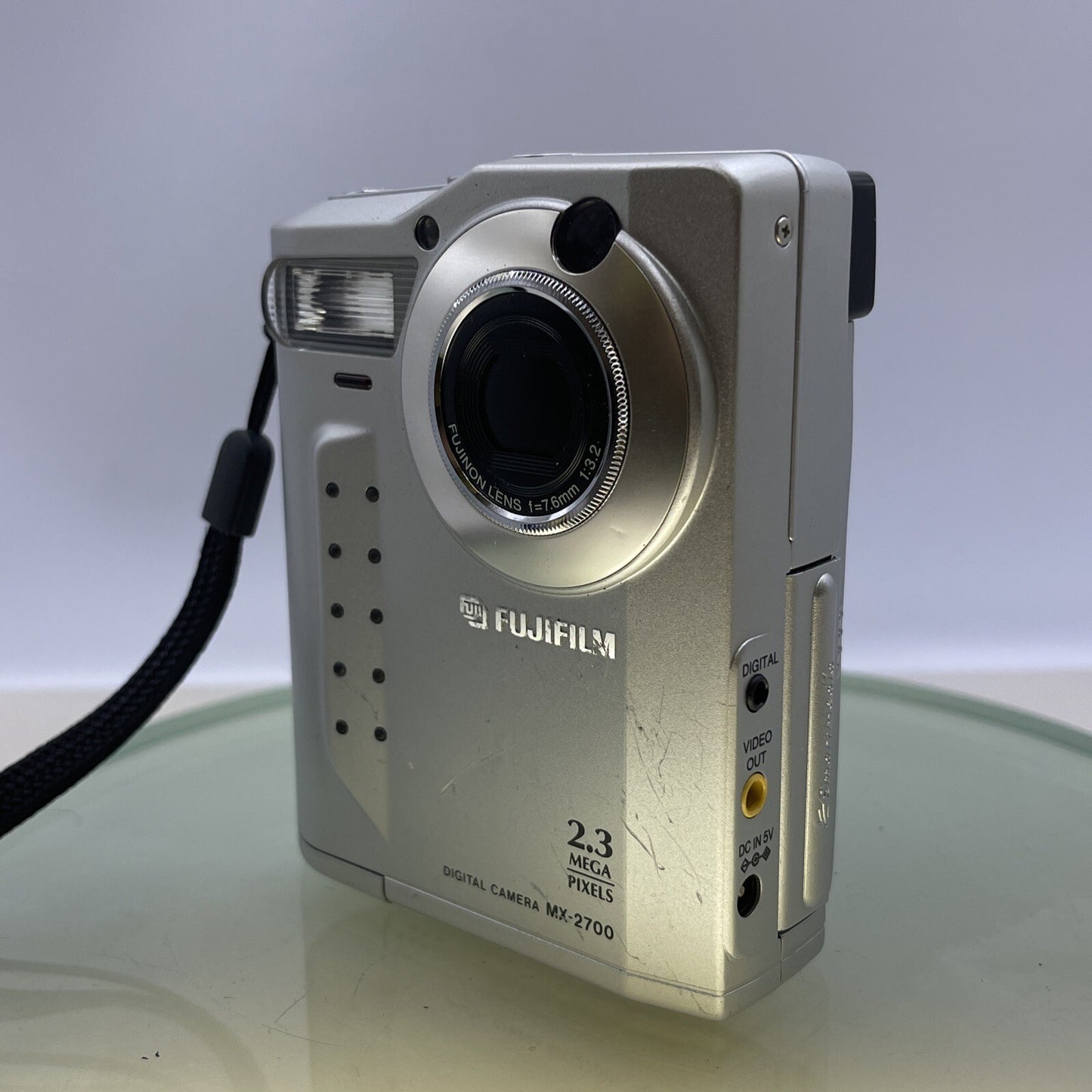 Fujifilm MX-2700 Zoom 2.3MP Compact Digital Camera Silver Tested NO BATTERY #1183