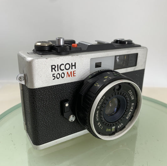 RICOH 500 ME 35mm Film Rangefinder Camera with original Case, TESTED  #7260