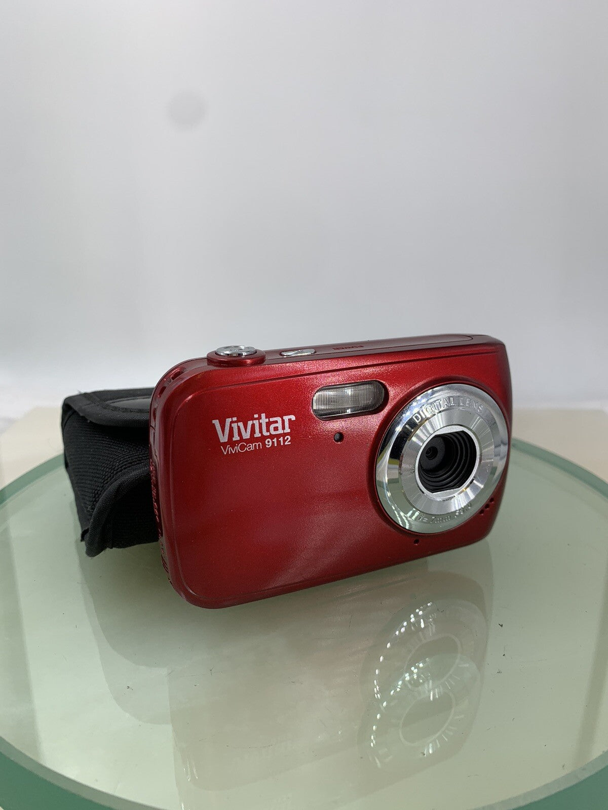Vivitar ViviCam 9112 Digital Compact Camera 9.1 MP RED + COVER TESTED - 920