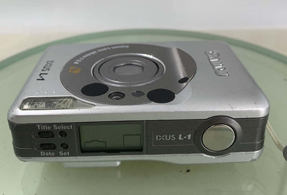 Canon IXUS L1 APS compact film camera in Silver With NO CHARGER - TESTED - 5037