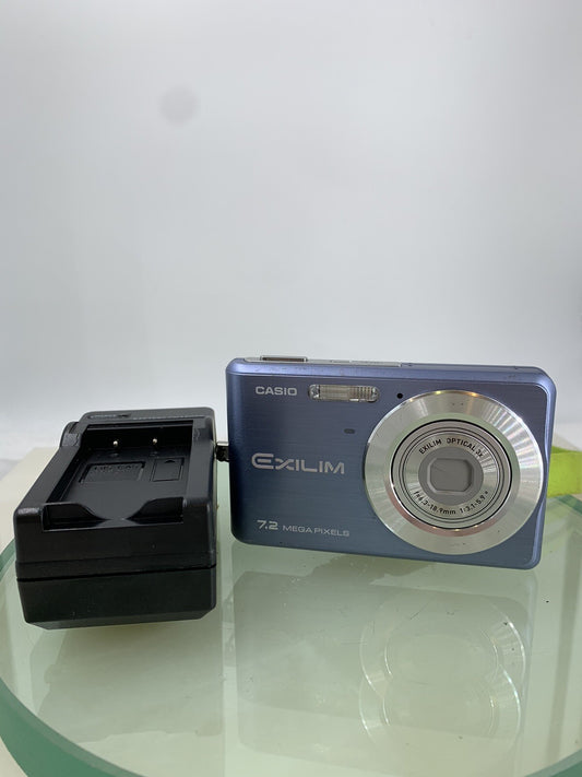 Casio EXILIM EX-Z77 COMPACT DIGITAL CAMERA PURPLE +CHARGER  NO CARD TESTED - 8040