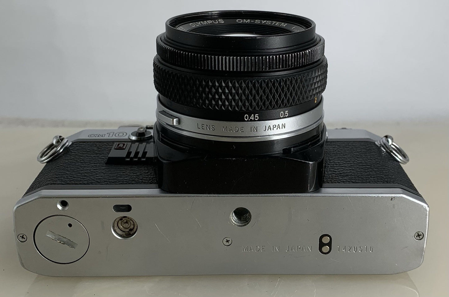 {SERVICED} Olympus OM10 35mm Film SLR Manual Camera + Olympus 50mm f/1:1.8 #1338