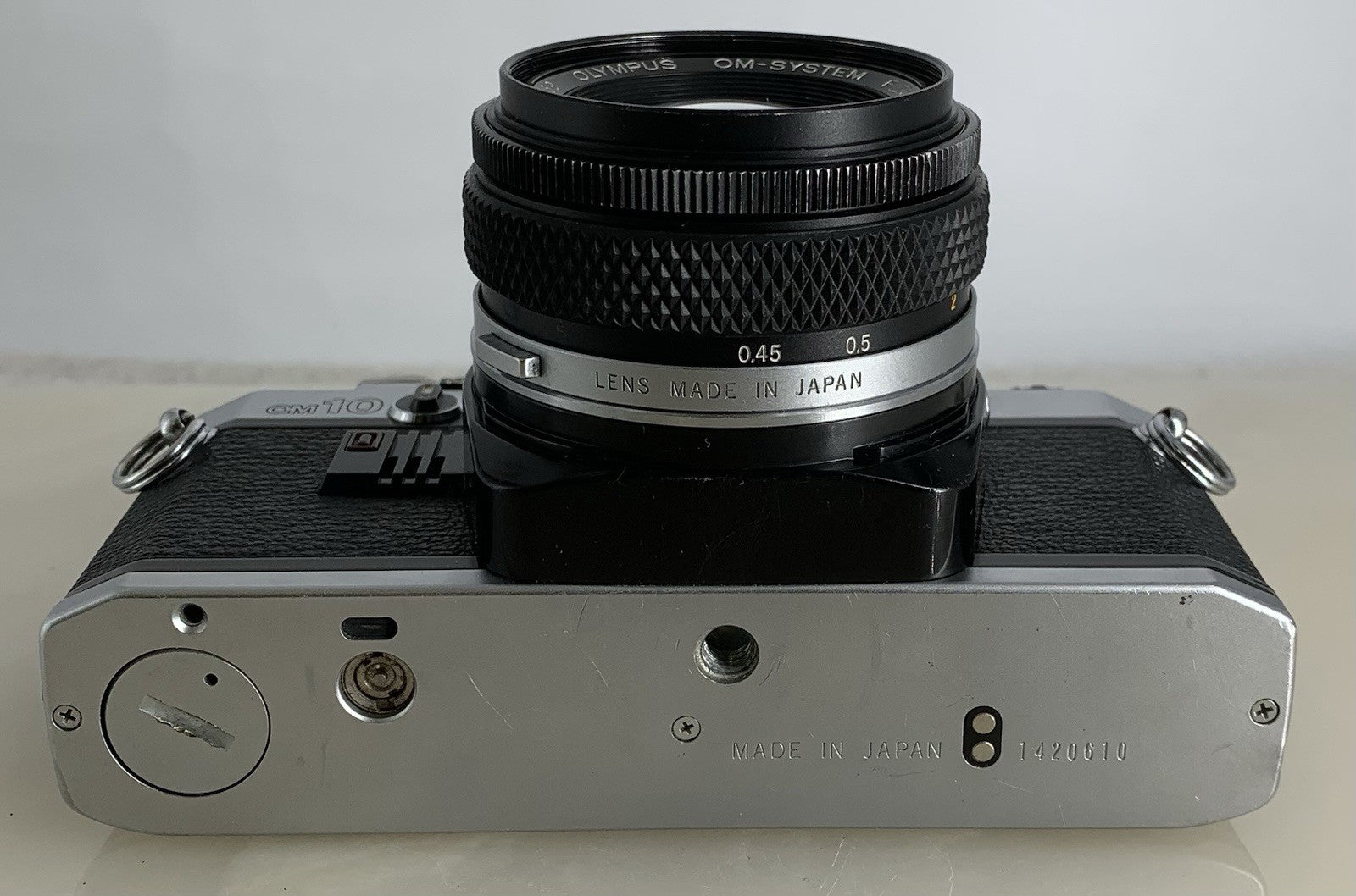 {SERVICED} Olympus OM10 35mm Film SLR Manual Camera + Olympus 50mm f/1:1.8 #1338