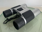 Praktica CN12X25S Foldable Binoculars SILVER GOOD CONDITION+COVER - TESTED - 1383