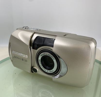 Olympus µ [Mju:] - III Zoom 120 Compact 35mm Film Point & Shoot Camera Silver7241