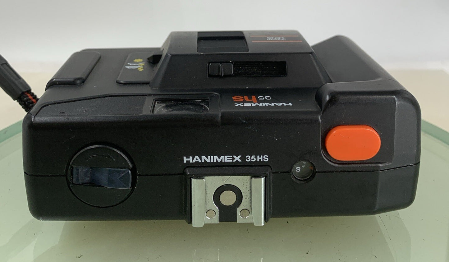 VINTAGE HANIMEX 35HS 35MM POINT AND SHOOT CAMERA BLACK FUNCTIONAL TESTED - 6557