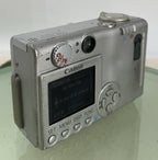 Canon Digital IXUS 400 DIGITAL CAMERA SILVER WITH CHARGER AND COVER TESTED - 3454