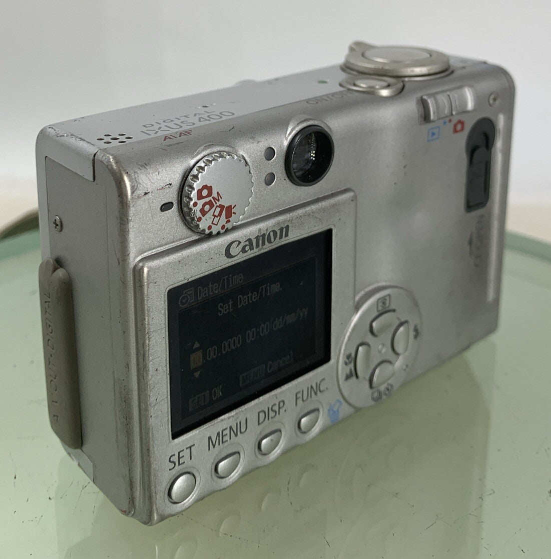Canon Digital IXUS 400 DIGITAL CAMERA SILVER WITH CHARGER AND COVER TESTED - 3454