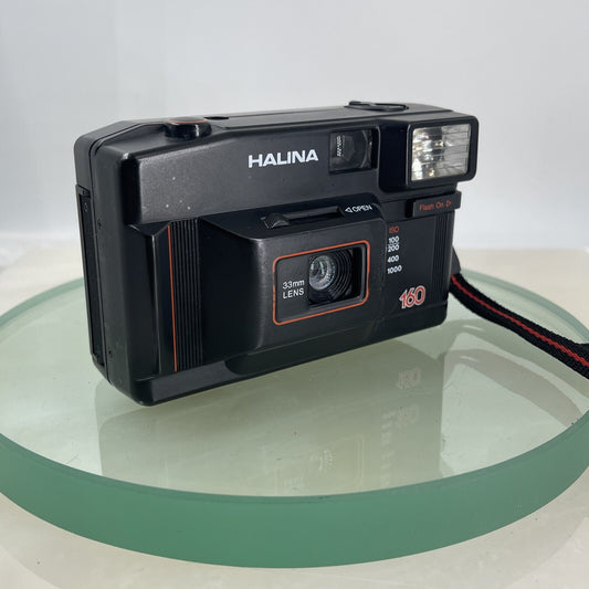 Halina 160 35mm f/5.6 Compact Camera Black Working Vintage #7160