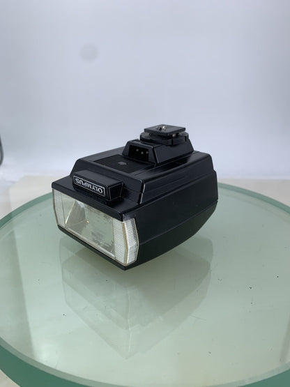 OLYMPUS T 20 ELECTRONIC FLASH UNIT BLACK FOR DSLR CAMERA TESTED #1234