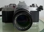 Canon AV-1 SLR 35mm Film Camera With a Canon 50mm 1.8 Lens + Battery Grip TESTED1