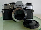 *SERVICED*Olympus OM10 35mm Film SLR Manual Camera+ OM 135 F3.5 Zuiko Lens+FLASH1