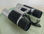 Praktica CN12X25S Foldable Binoculars SILVER GOOD CONDITION+COVER - TESTED - 1385