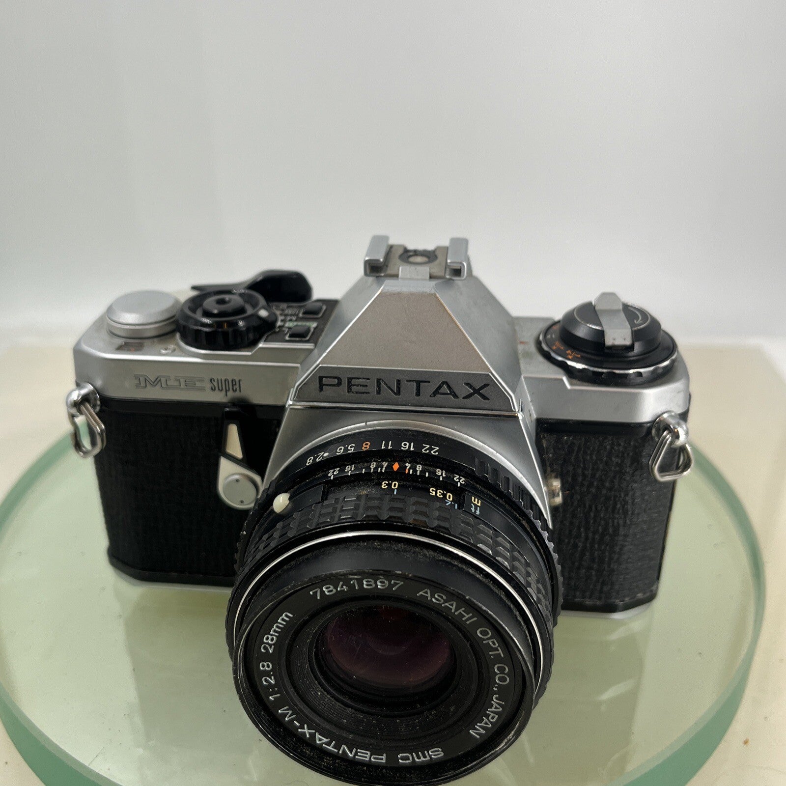 Pentax ME Super 35mm SLR Film camera + Pentax-M  28mm f2.8 LENS  - TESTED  8641