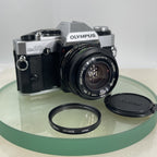 Olympus Om20 35mm slr film camera With Vivitar 28mm 1:2.8  Lens SERVICED  #6200