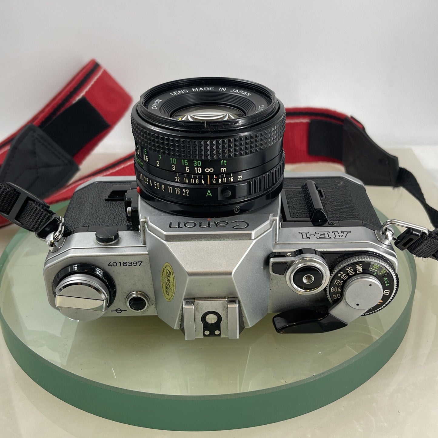 Canon AE-1  35mm SLR Film Manual Camera + Canon 50mm F/1.8 FD Lens Like A-1 #7496